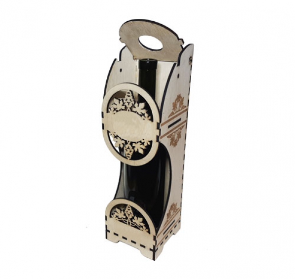 Cutie de vin personalizata Medalion box - 2