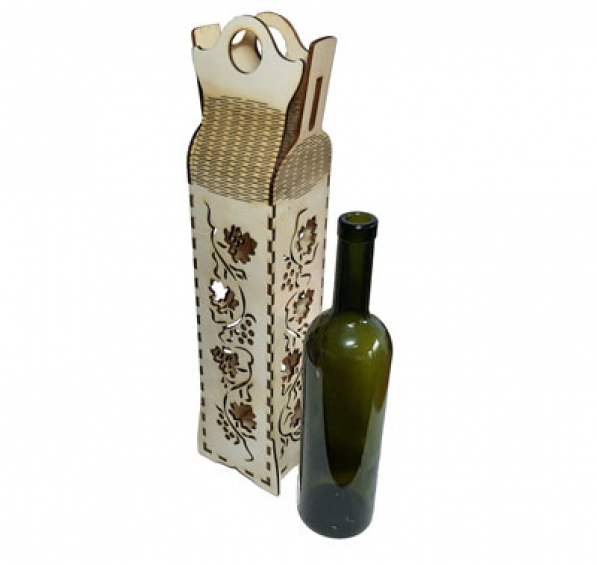 Cutie pentru vin personalizata - Frunzica - 2