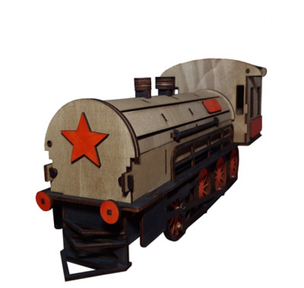 Cutie de vin personalizata Tren Epoca - 2