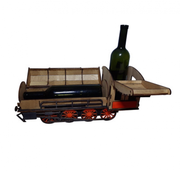 Cutie de vin personalizata Tren Epoca - 3