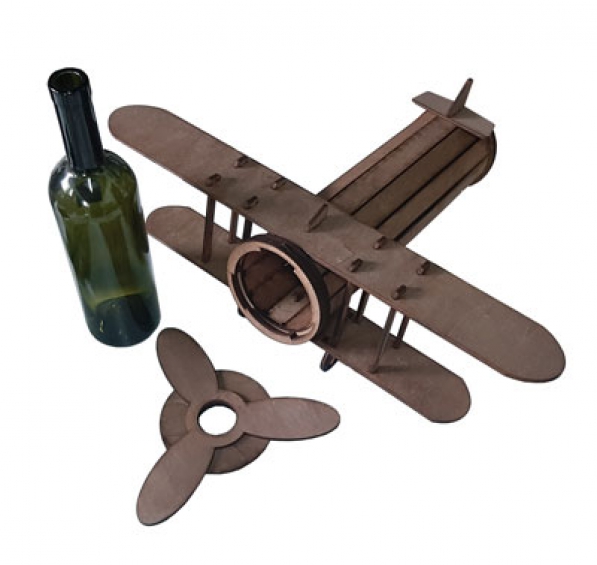 Cutie pentru vin personalizata - Avion - 2