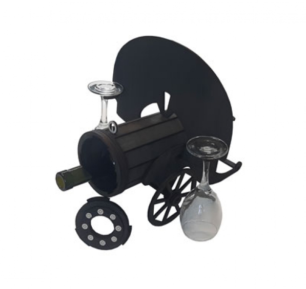 Cutie pentru vin personalizata - Tun - 1