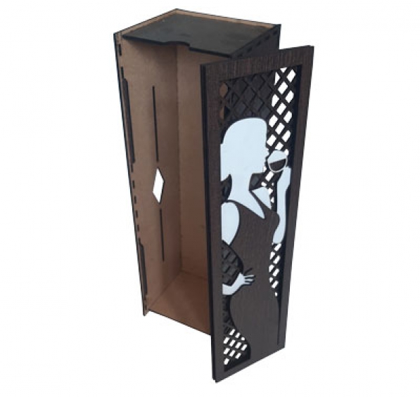 Cutie pentru vin personalizata - Doamna - 2