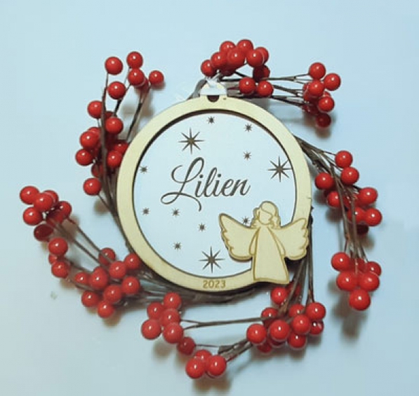 Glob Personalizat din lemn - Pretty Ingeras - 1