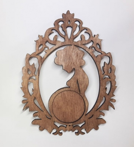 Rama foto pentru ecografie personalizata Mamica