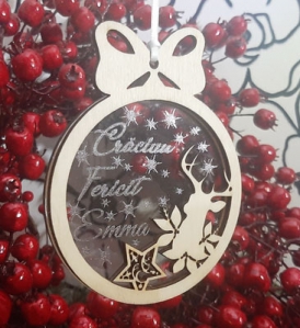 Glob Personalizat din lemn- Cerb