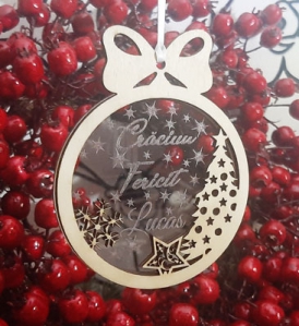 Glob Personalizat din lemn- Brad